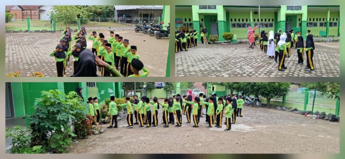 Siswa Kelas IA dan IB Antusias Belajar PJOK di Halaman Madrasah
