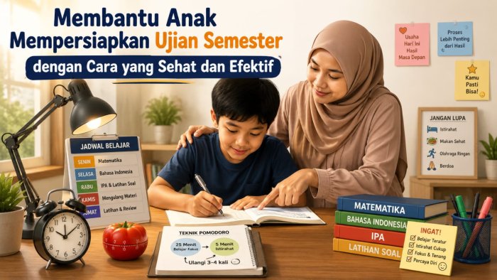 Membantu Anak Mempersiapkan Ujian Semester dengan Cara yang Sehat dan Efektif Membantu Anak Mempersiapkan Ujian Semester dengan Cara yang Sehat dan Efektif