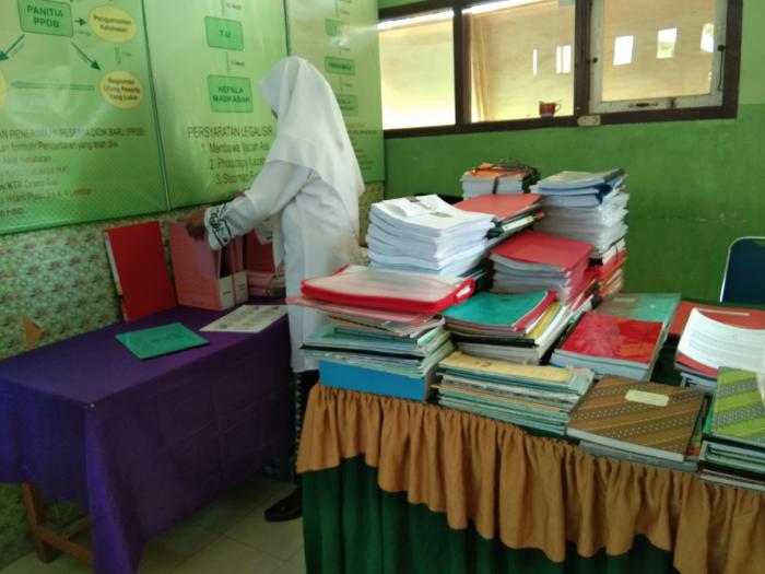 Persiapan akreditasi min 4 batanghari sudah siap 