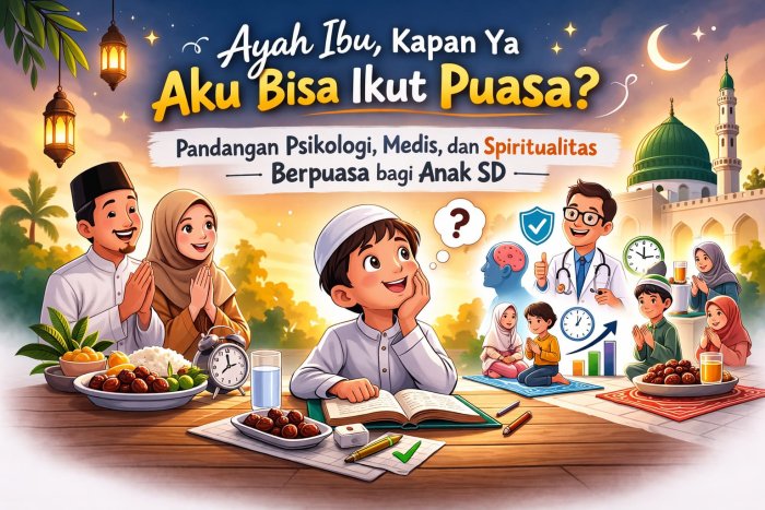 Ayah Ibu, kapan ya aku bisa ikut puasa?: Pandangan Psikologi, Medis, dan Spiritualitas Berpuasa bagi Anak SD