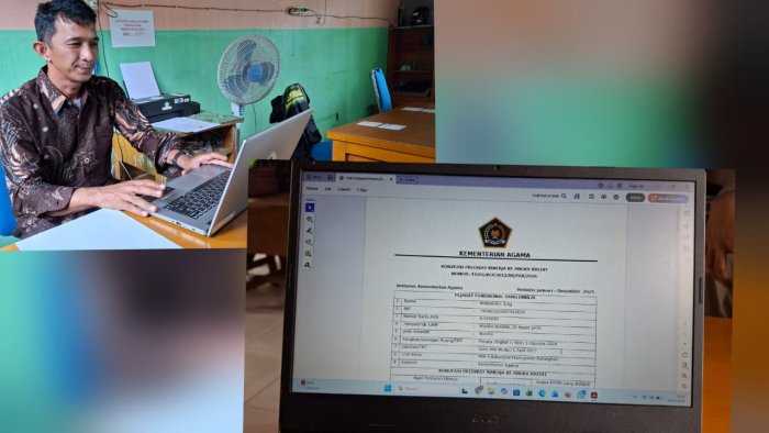 Staf TU Laksanakan Pencetakan Pak Konversi Guru Staf TU Laksanakan Pencetakan Pak Konversi Guru