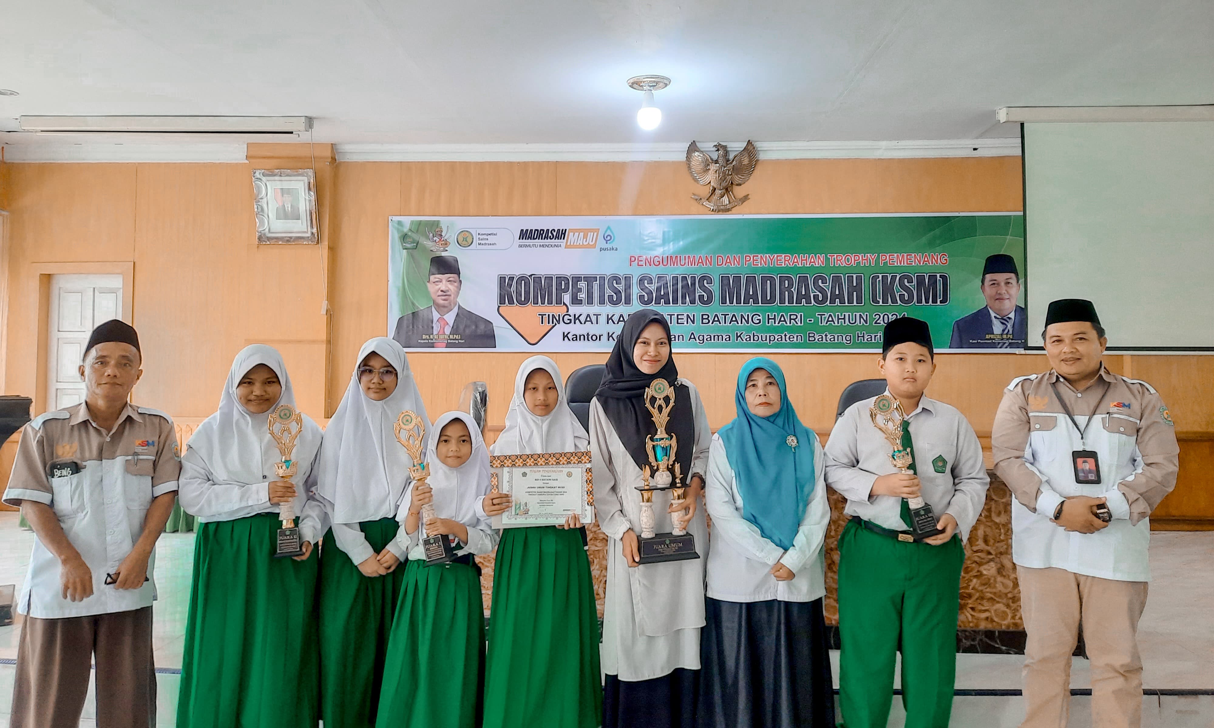 MIN 4 Batang Hari Kembali Raih Juara Umum KSM Tingkat Kabupaten Batang Hari