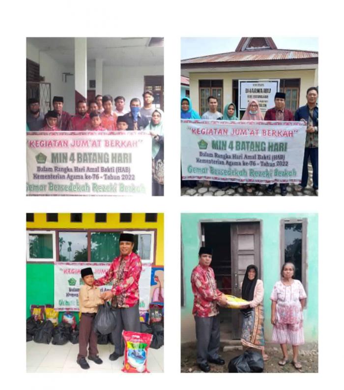 Peringati Hari Amal Bakti Kementerian Agama, MIN 4 Batang Hari Adakan Kegiatan Sosial Jumat Berkah Peringati Hari Amal Bakti Kementerian Agama, MIN 4 Batang Hari Adakan Kegiatan Sosial Jumat Berkah
