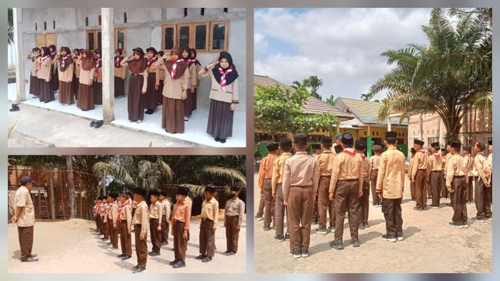 MIN 4 Batang Hari Laksanakan Kegiatan Pramuka untuk Bentuk Karakter Disiplin dan Mandiri
