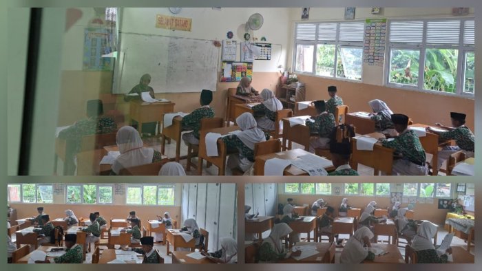 Hari Keempat Ujian Madrasah, Siswa Kelas VI MIN 4 Batang Hari Tetap Semangat Hari Keempat Ujian Madrasah, Siswa Kelas VI MIN 4 Batang Hari Tetap Semangat