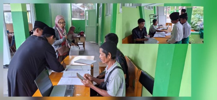 Staf TU Jaga dan Layani Pengisian Formulir Surat Pernyataan Pendaftaran TKA