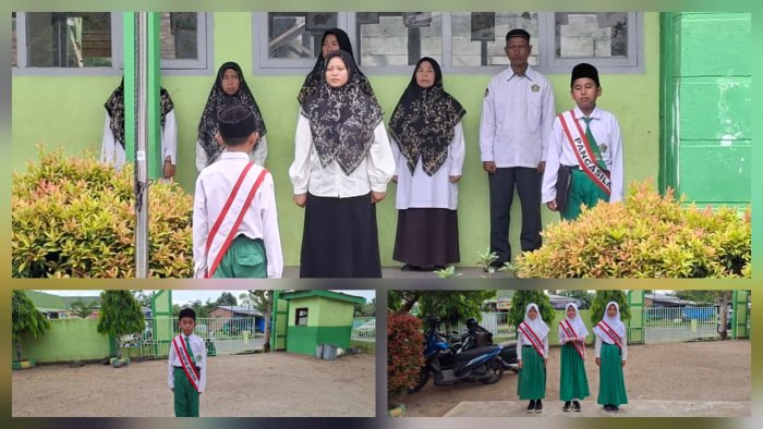 Upacara Bendera Hari Senin Berjalan Khidmat, Ibu Sri Indriyah S.Pd.I. Bertindak sebagai Pembina