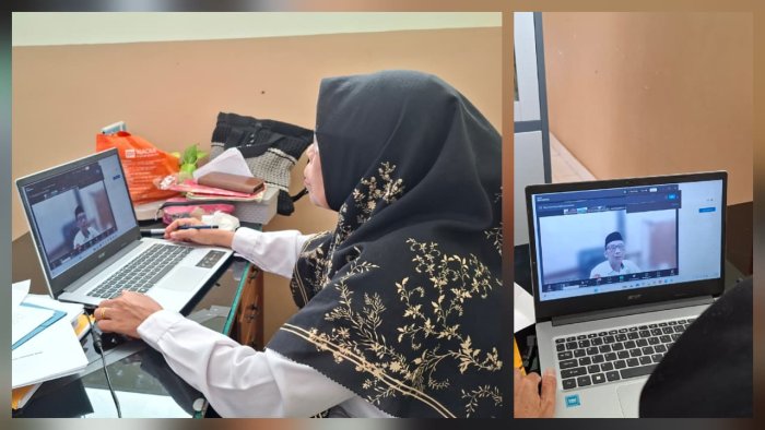 Kepala Madrasah Mengikuti Zoom Pemetaan Beban Kerja Guru pada Aplikasi SIMPEMA Kepala Madrasah Mengikuti Zoom Pemetaan Beban Kerja Guru pada Aplikasi SIMPEMA