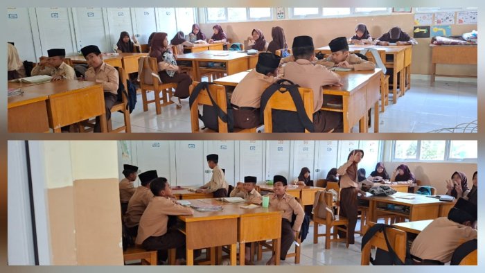 Pembiasaan Religius di Bulan Ramadhan, Siswa Kelas VI A Awali Pembelajaran dengan Membaca Al-Quran