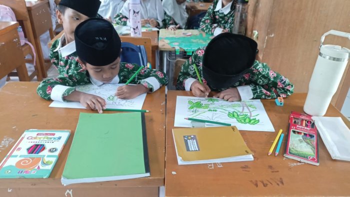 Siswa Kelas II B MIN 4 Batang Hari Asah Kreativitas Melalui Kegiatan Mewarnai pada Mata Pelajaran SBdP Siswa Kelas II B MIN 4 Batang Hari Asah Kreativitas Melalui Kegiatan Mewarnai pada Mata Pelajaran SBdP