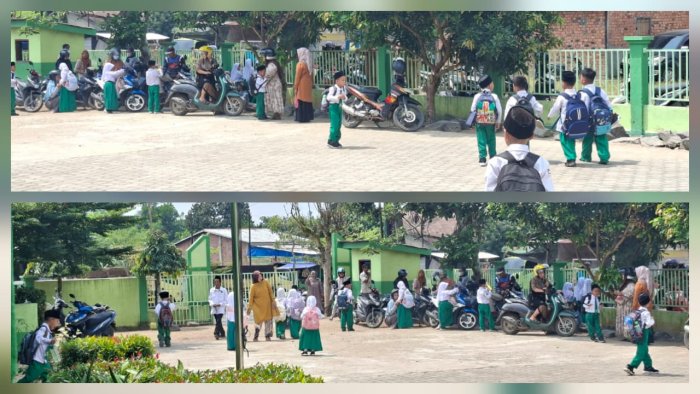 Hangatnya Penjemputan Siswa Kelas I MIN 4 Batang Hari Saat Jam Pulang Sekolah Hangatnya Penjemputan Siswa Kelas I MIN 4 Batang Hari Saat Jam Pulang Sekolah