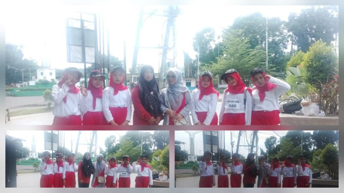 MIN 4 Batang Hari Ikuti Lomba Senam SKJ 2022 di GOR Basket Batang Hari