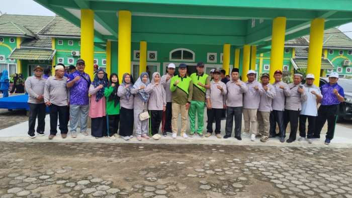 Kepala MIN 4 Batang Hari Hadiri Upacara Pembukaan HAB Ke-80 di Halaman Kantor Kemenag Batang Hari