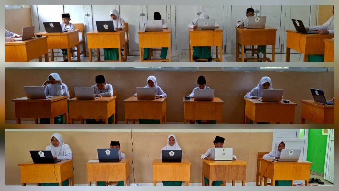 Hari Pertama Pelaksanaan Tes Kemampuan Akademik (TKA) di MIN 4 Batang Hari Berjalan Lancar
