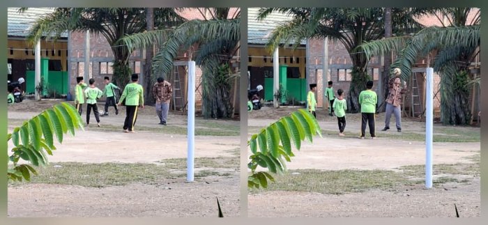 Siswa Kelas V B MIN 4 Batang Hari Latihan Passing Bola Voli pada Pembelajaran PJOK Siswa Kelas V B MIN 4 Batang Hari Latihan Passing Bola Voli pada Pembelajaran PJOK