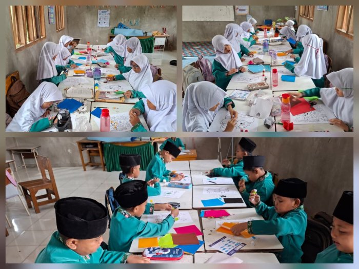 Siswa Kelas II C Ikuti Pembelajaran SBdP Menempel Gambar dengan Kertas Origami Siswa Kelas II C Ikuti Pembelajaran SBdP Menempel Gambar dengan Kertas Origami