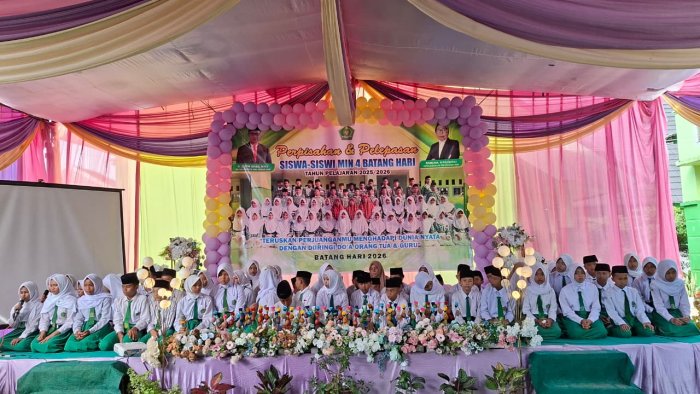 Perpisahan Siswa Siswi MIN 4 Batang Hari Tahun Pelajaran 2025/2026 Berlangsung Haru dan Meriah