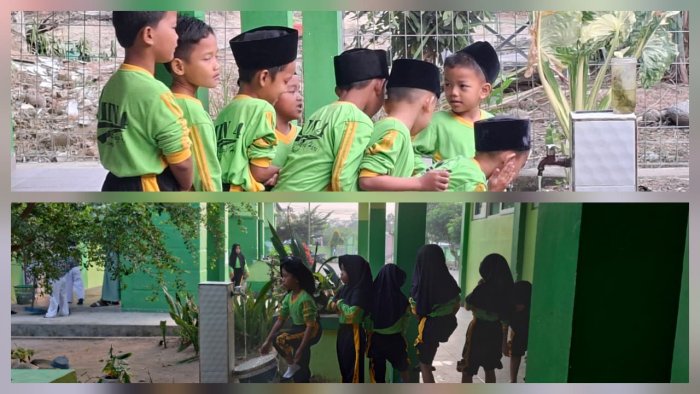Semangat Beribadah Sejak Dini, Siswa Kelas I B MIN 4 Batang Hari Bersiap Sholat Duha Berjamaah Semangat Beribadah Sejak Dini, Siswa Kelas I B MIN 4 Batang Hari Bersiap Sholat Duha Berjamaah