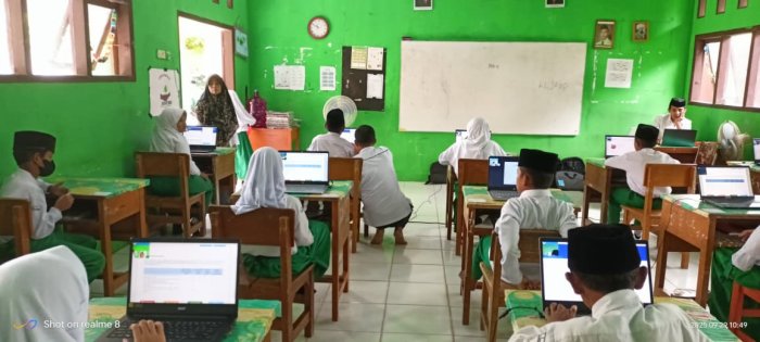 Pelaksanaan ANBK Hari Pertama di MIN 4 Batang Hari Berjalan Lancar