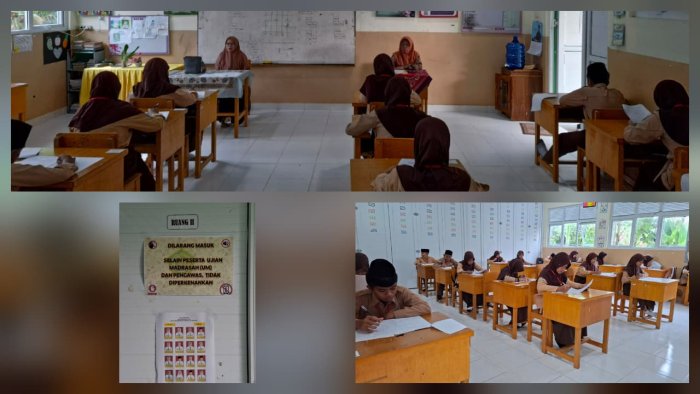 Ujian Madrasah Hari Ketiga di MIN 4 Batang Hari, Siswa Kelas VI Tunjukkan Keseriusan pada Mapel Bahasa Arab