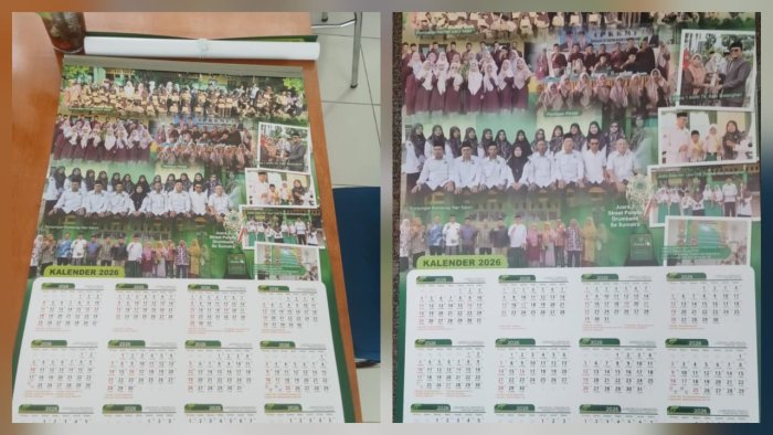 Madrasah Gelar Kegiatan Pembuatan Kalender Disertai Foto Guru dan Staf TU