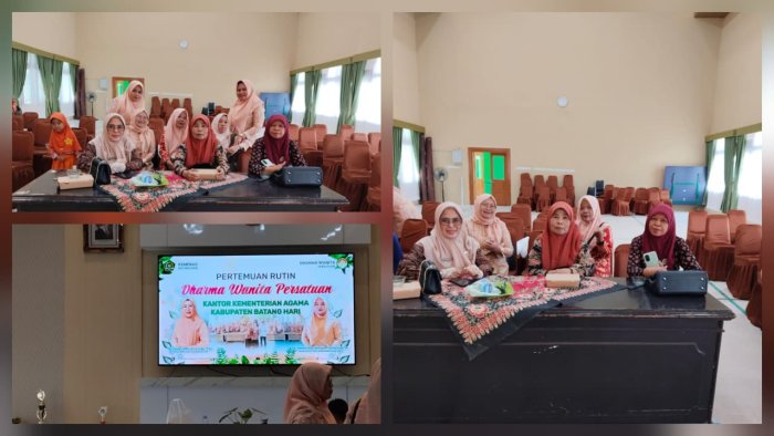Kepala MIN 4 Batang Hari Hadiri Pertemuan Rutin Dharma Wanita Persatuan Kepala MIN 4 Batang Hari Hadiri Pertemuan Rutin Dharma Wanita Persatuan