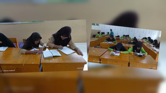 Siswa Kelas VI A Lanjutkan Pembelajaran BTQ dengan Menulis Surah Al-Mulk Ayat 11–20