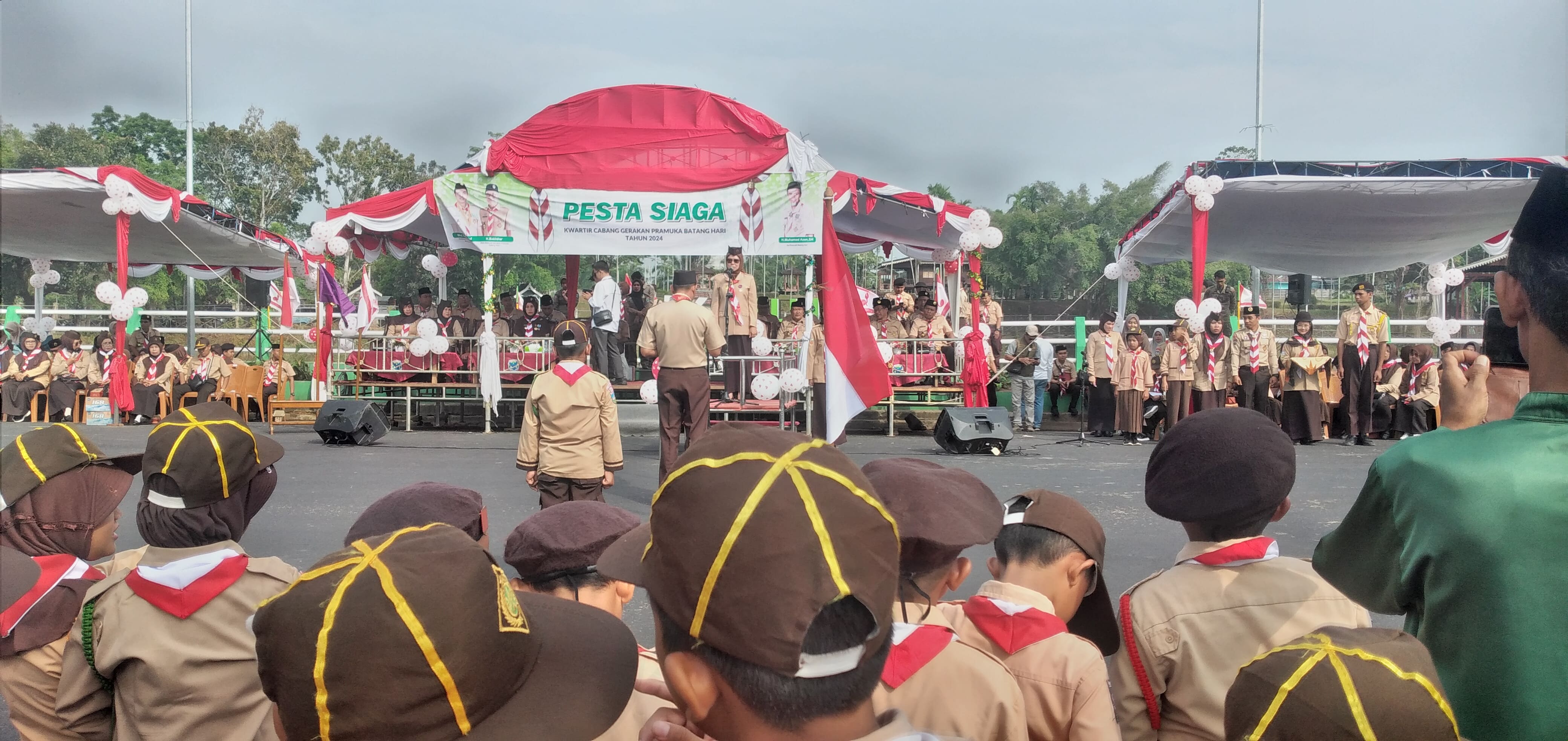 Semangat Pramuka MIN 4 Batang Hari di Pesta Siaga 2024