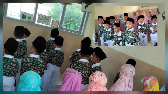 Siswa Kelas I B MIN 4 Batang Hari Laksanakan Sholat Duha Berjamaah