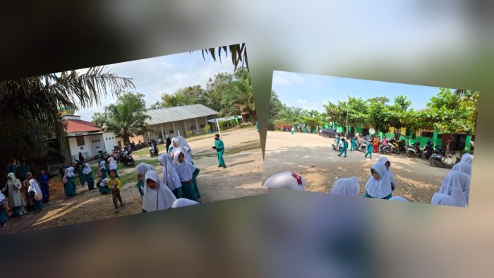 Suasana Penjemputan Siswa Pulang Sekolah di Madrasah Berjalan Tertib