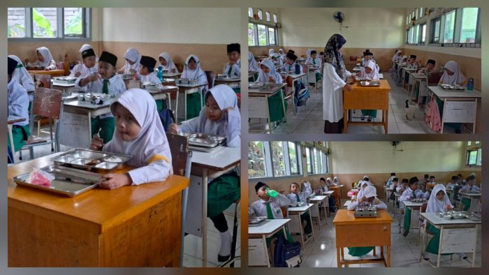 Kebersamaan dan Semangat Baru Warnai Hari Pertama Program MBG di MIN 4 Batang Hari